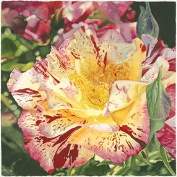 隔着屏幕都能闻到香甜——晶莹剔透的写实水彩花卉作品赏析